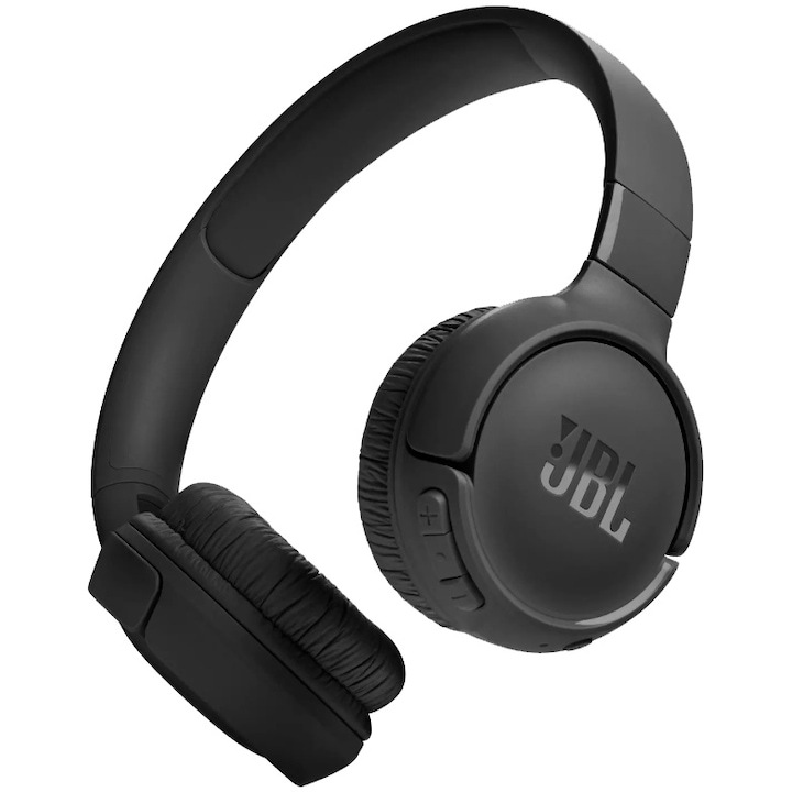 Аудио слушалки On-ear JBL Tune 520BT, Безжичен, JBL Pure Bass Sound, Bluetooth 5.3, Multi-point connection, Voice Assistant, Black