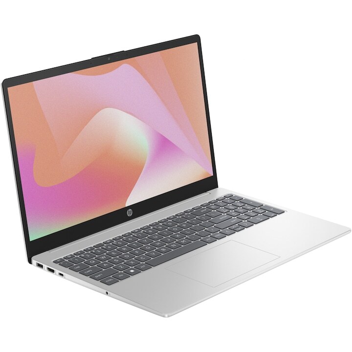 Лаптоп HP 15-fd0045nq, Intel Core i3-1315U, 15.6", Full HD, 8GB, 512GB SSD, Intel UHD Graphics, Free DOS, Natural Silver