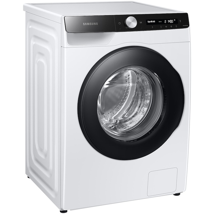 Пералня Samsung WW80T504DAEAS7, 8 кг, 1400 об/мин, Клас А, AI Control, Steam, Eco Bubble, Drum Clean, Мотор Digital Inverter, Wifi, AI Energy, Smart Control, Бял